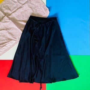 BOGO free [zara] midi dark blue skirt